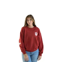 Indiana Gameday Social Barkley Split Oversized Crew