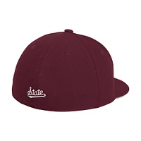 Mississippi State Adidas Flatbill Baseball Fitted Hat