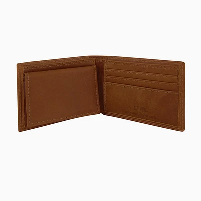 Tennessee Zep-Pro Brown Leather Embossed Bifold Wallet