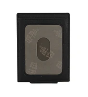 West Virginia Zep-Pro Black Leather Concho Front Pocket Wallet