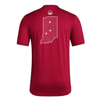 Indiana Adidas Military Pregame Tee