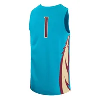 Fsu | Florida State Seminoles Nike Turquoise Replica Basketball Jersey Alumni Hall