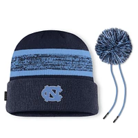 UNC Jordan Brand Sideline Peak Standard Cuff Pom Beanie