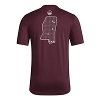 Mississippi State Adidas Military Pregame Tee