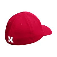 Nebraska Adidas Slouch Stretch Fitted Hat