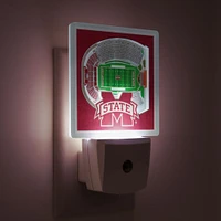 Mississippi State Stadium View Night Light