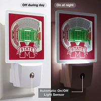 Mississippi State Stadium View Night Light