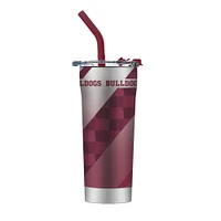 Mississippi State Vault Interlock MSU Straw Tumbler