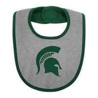 Spartans | Michigan State Infant Home Field Creeper, Bib, Bootie Set Alumni Hall