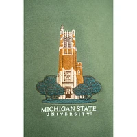 Michigan State Campus Building Embroidered Crew