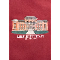 Mississippi State Campus Building Embroidered Crew