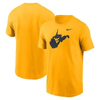 West Virginia Nike Primary Wordmark Cotton Tee