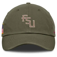 Florida State Nike Military Club Unstructured Tri-Glide Cap