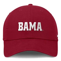 Alabama Nike Club Unstructured Tri-Glide Cap