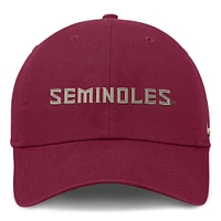 Florida State Nike Club Unstructured Tri-Glide Cap