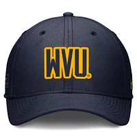 West Virginia Nike Sideline Rise Structured Swooshflex Cap