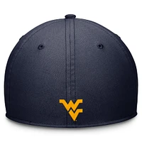 West Virginia Nike Sideline Rise Structured Swooshflex Cap