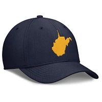 West Virginia Nike Rise Local Structured Swooshflex Cap