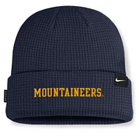 West Virginia Nike Sideline Terra Standard Cuff Waffle Beanie