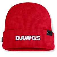 Georgia Nike Sideline Terra Standard Cuff Waffle Beanie