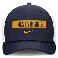 West Virginia Nike Momentum Stripe Structured Trucker Cap