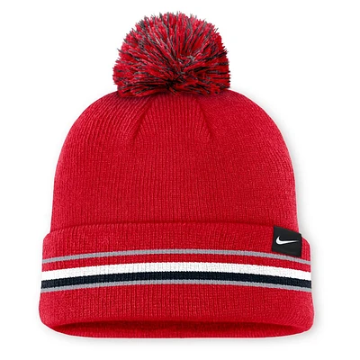 Georgia Nike Peak Academic Cuffed Pom Beanie