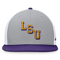LSU Nike Dri-Fit Pro Structured Mesh Square Bill Cap