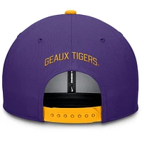 LSU Nike Pro Dri-Fit Wool Flat Brim Snapback Cap