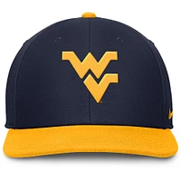 West Virginia Nike Pro Dri-Fit Wool Flat Brim Snapback Cap