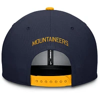 West Virginia Nike Pro Dri-Fit Wool Flat Brim Snapback Cap