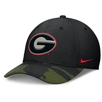 Georgia Nike Military Dri-fit Rise Swooshflex Cap