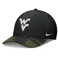 West Virginia Nike Military Dri-fit Rise Swooshflex Cap