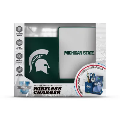 Michigan State Wireless Desktop Organizer and Phone Charger