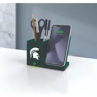 Michigan State Wireless Desktop Organizer and Phone Charger