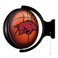 Arkansas Basketball Rotating Lighted Wall Sign