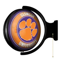 Clemson Rotating Lighted Wall Sign