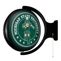  Spartans | Michigan State Sparty Rotating Lighted Wall Sign | Alumni Hall