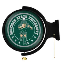  Spartans | Michigan State Sparty Rotating Lighted Wall Sign | Alumni Hall