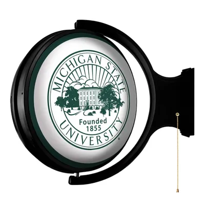 Michigan State University Seal Rotating Lighted Wall Sign