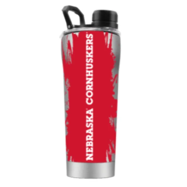 Alumni Hall Huskers, Nebraska 20 Oz Splatter Shaker Bottle, Alumni Hall