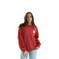 Nebraska Gameday Social Barkley Split Oversized Crew