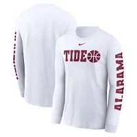 Alabama Nike Cotton Basketball Icon Long Sleeve Tee