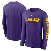 LSU Nike Cotton Basketball Icon Long Sleeve Tee