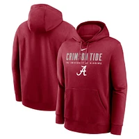 Alabama Nike Mascot Straight Club Fleece Hoodie