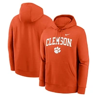 Clemson Nike Arch Club Fleece Hoodie