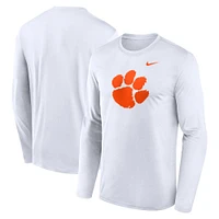 Clemson Nike Legend Primary Logo Long Sleeve Tee