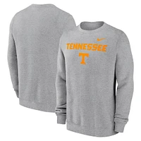 Tennessee Nike Primary Stack Club Fleece Crew