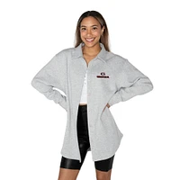 Georgia Gameday Couture Way To Go Fleece Applique Shacket