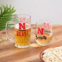  Huskers | Nebraska Beauty & Amp ; Beast Glass Set | Alumni Hall