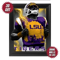 LSU 12X16 In Acrylix LED Player Framed Print